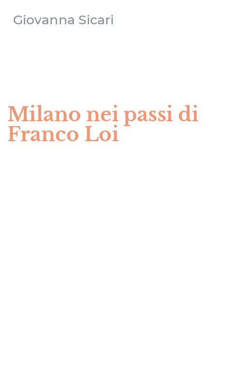 Milano nei passi di Franco Loi