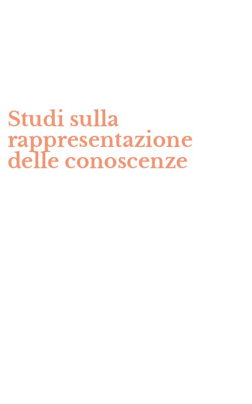 Studi sulla rappresentazione delle conoscenze