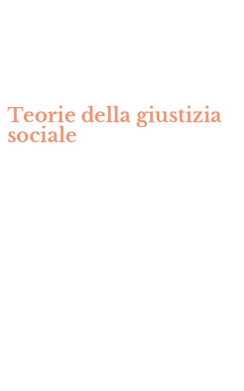 Teorie della giustizia sociale