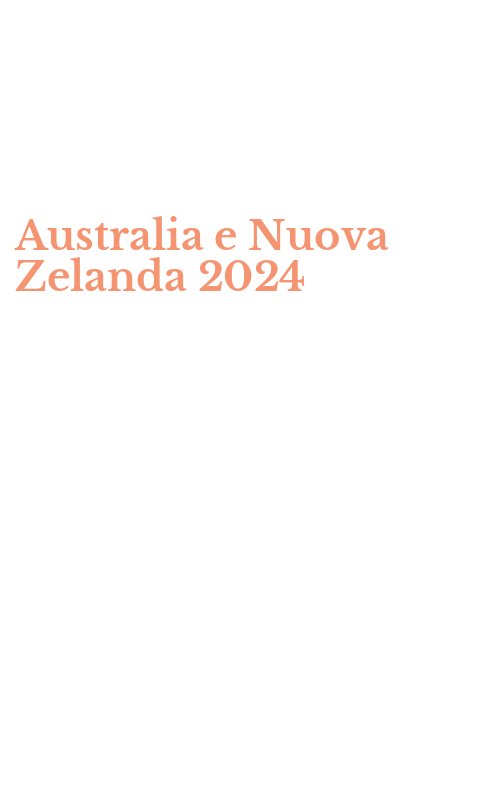 Australia e Nuova Zelanda 2024