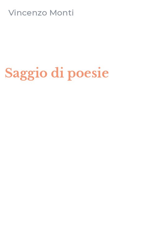 Saggio di poesie