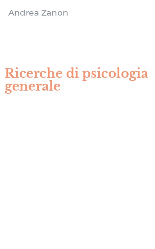 Ricerche di psicologia generale