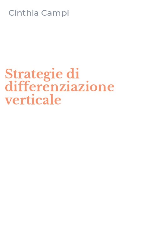 Strategie di differenziazione verticale