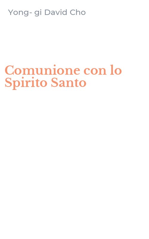 Comunione con lo Spirito Santo