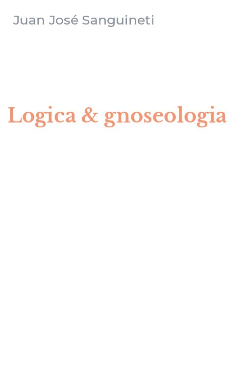 Logica & gnoseologia