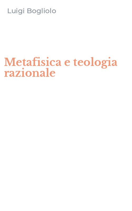 Metafisica e teologia razionale