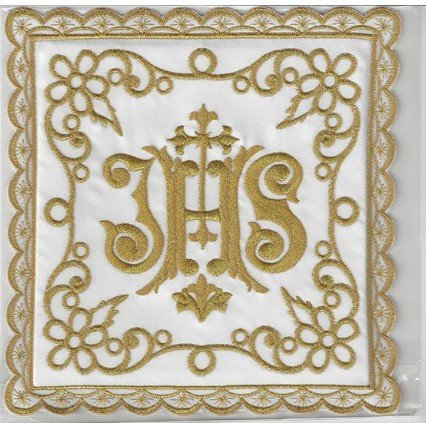 PALLA IHS CON DECORAZIONE ORO