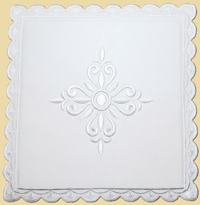 PALLA FIORE RICAMATO BIANCO