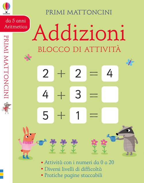 Addizioni. Blocco di attività. Primi mattoncini