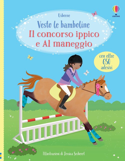 Il concorso ippico-Al maneggio. Con adesivi
