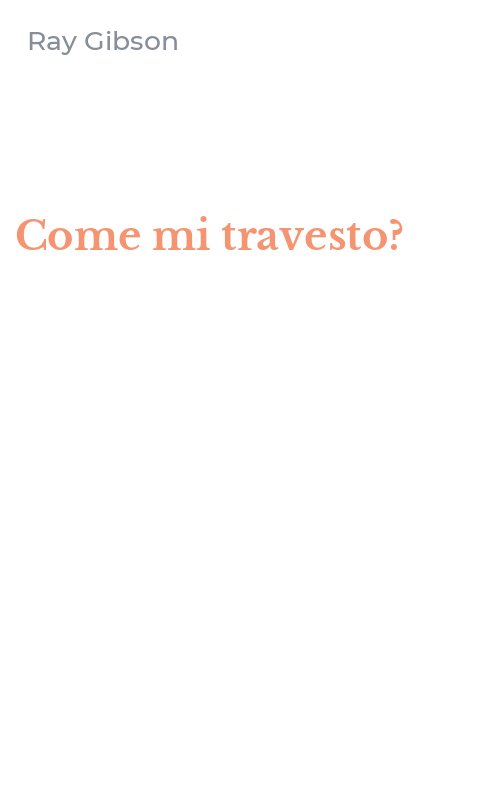 Come mi travesto?