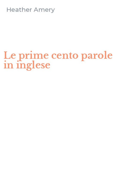 Le prime cento parole in inglese
