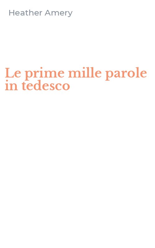 Le prime mille parole in tedesco