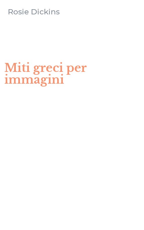 Miti greci per immagini