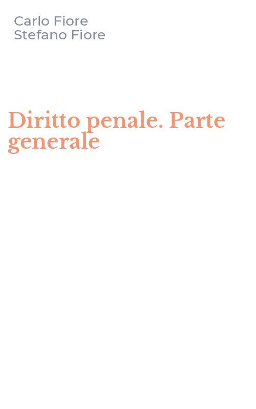 Diritto penale. Parte generale