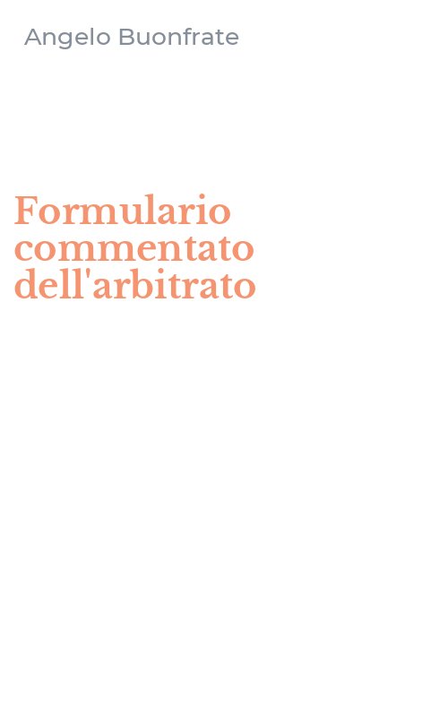 Formulario commentato dell'arbitrato