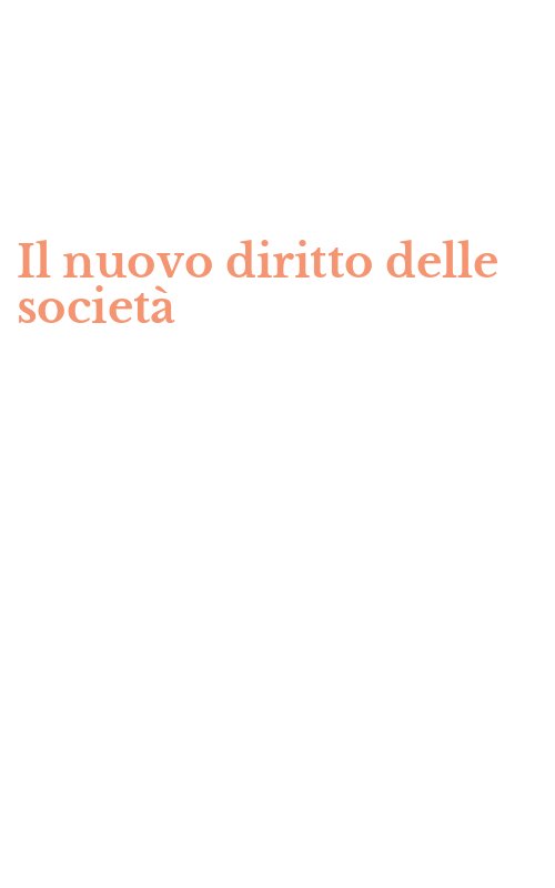Il nuovo diritto delle società