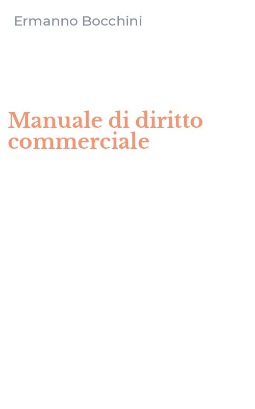 Manuale di diritto commerciale