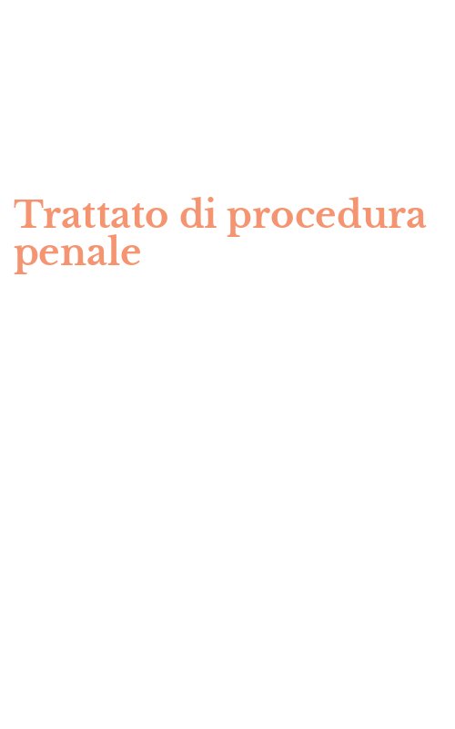 Trattato di procedura penale