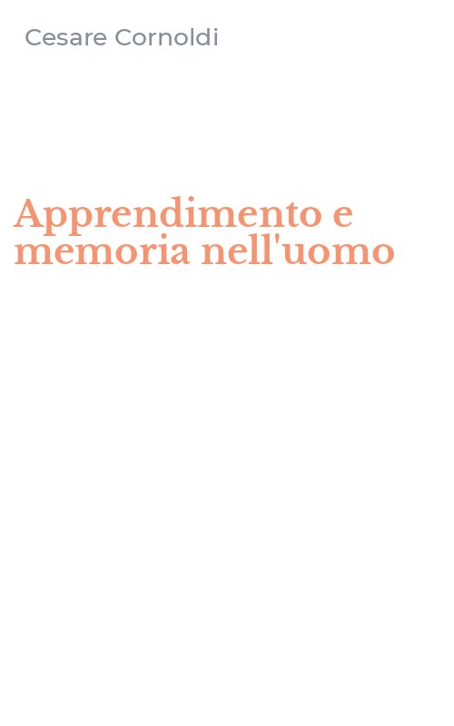 Apprendimento e memoria nell'uomo