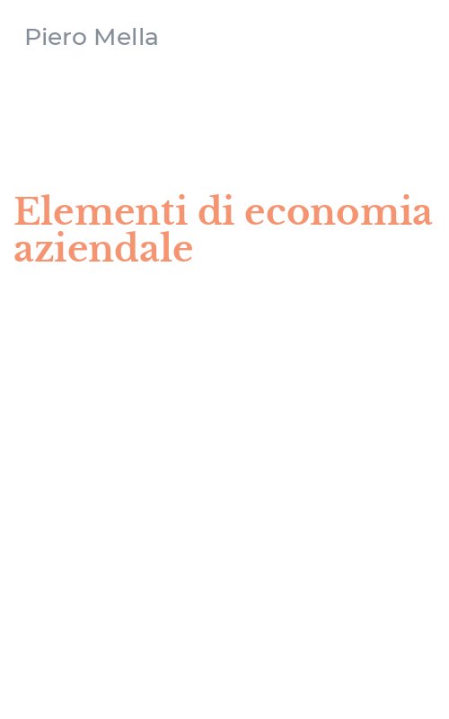 Elementi di economia aziendale