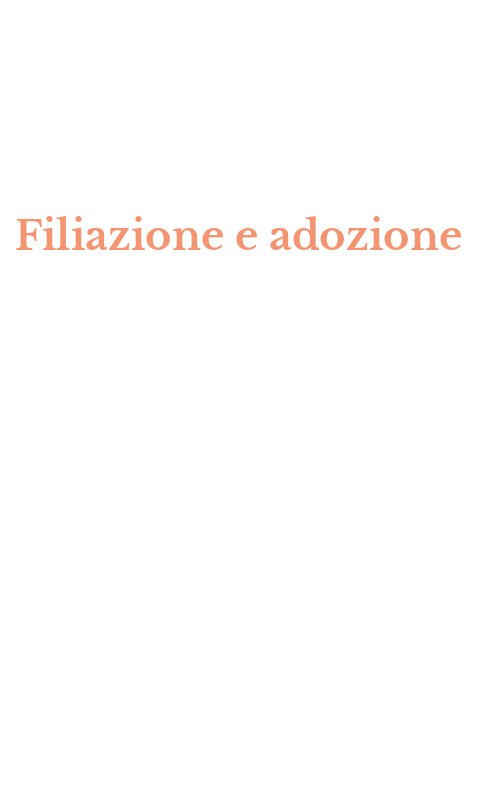Filiazione e adozione