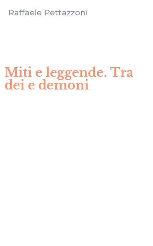 Miti e leggende. Tra dei e demoni