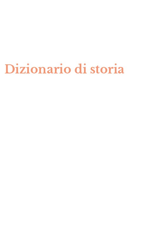 Dizionario di storia