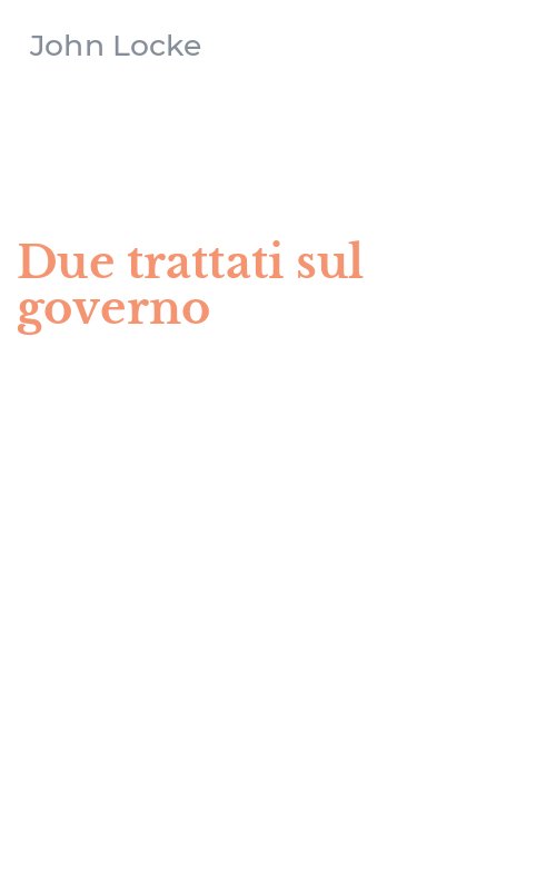 Due trattati sul governo