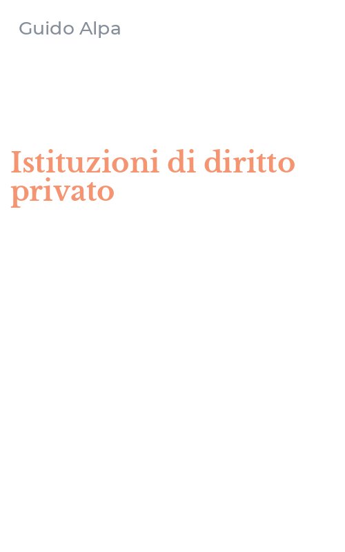 Istituzioni di diritto privato