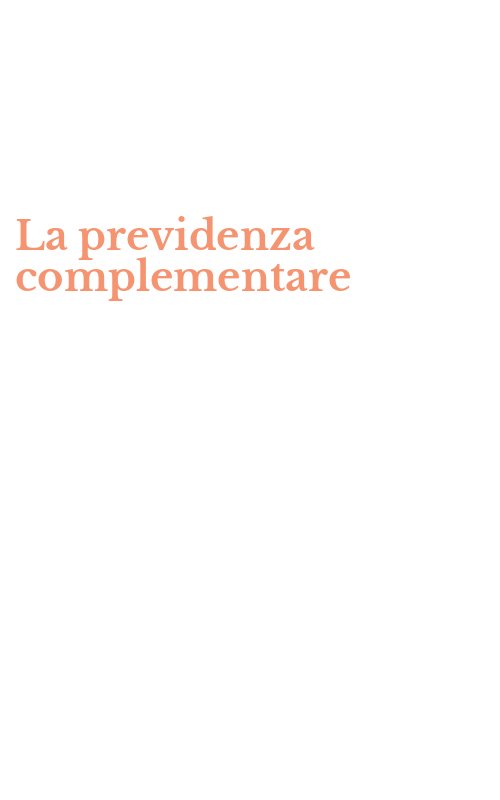 La previdenza complementare