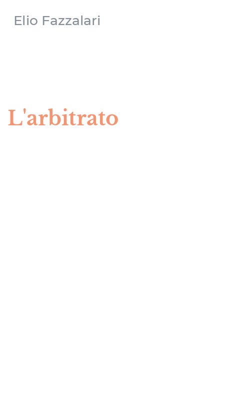 L'arbitrato