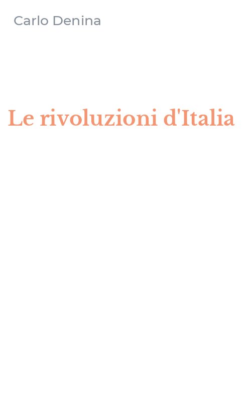 Le rivoluzioni d'Italia
