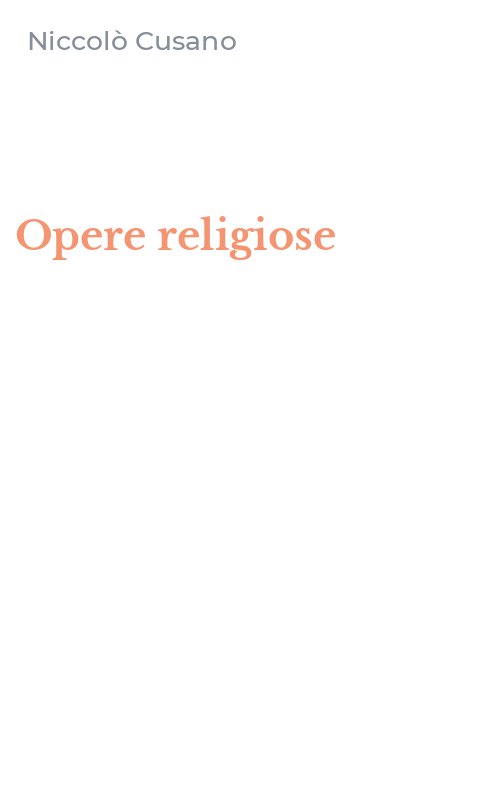 Opere religiose