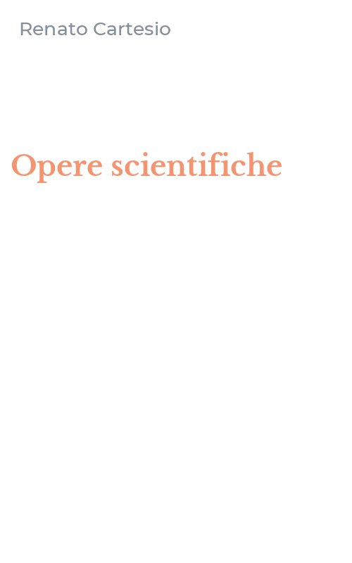 Opere scientifiche