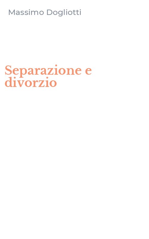 Separazione e divorzio