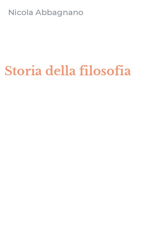 Storia della filosofia