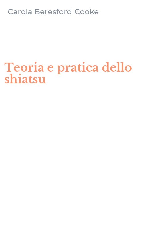 Teoria e pratica dello shiatsu