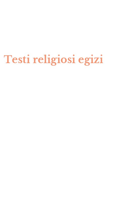 Testi religiosi egizi