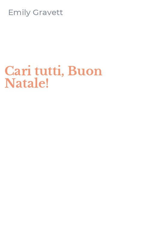 Cari tutti, Buon Natale!