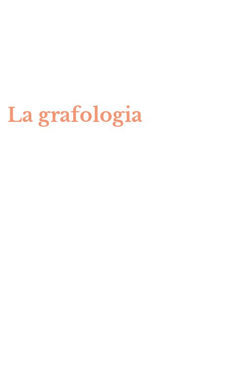 La grafologia