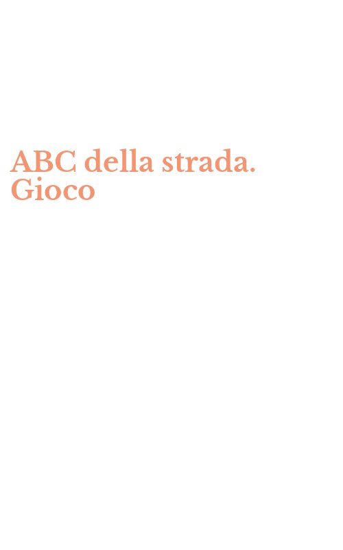 ABC della strada. Gioco