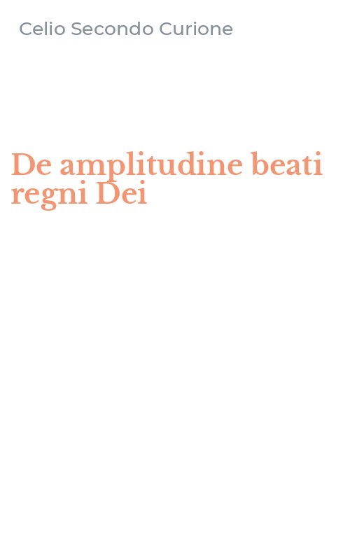 De amplitudine beati regni Dei