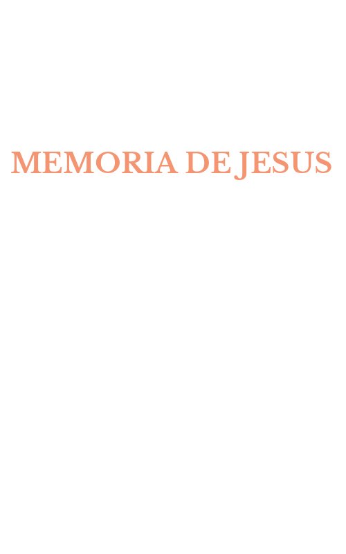 MEMORIA DE JESUS