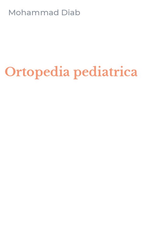 Ortopedia pediatrica