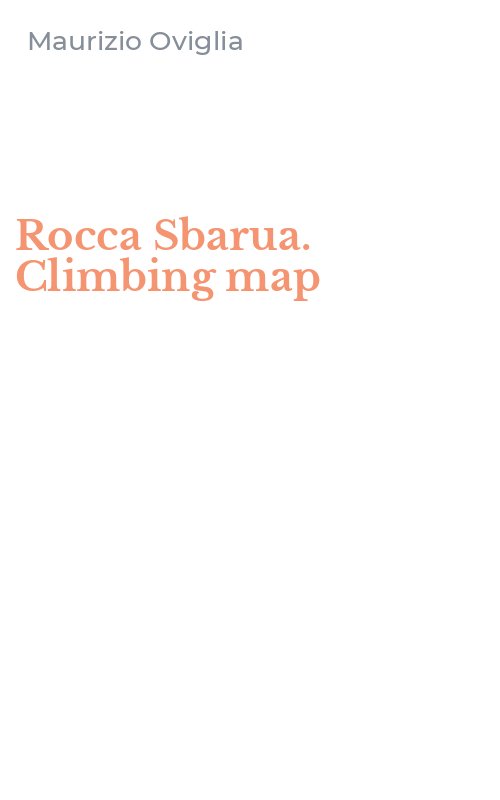Rocca Sbarua. Climbing map