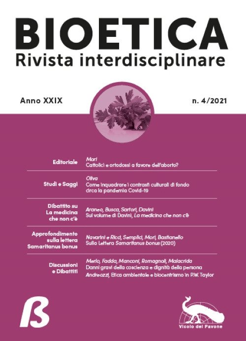 Bioetica. Rivista interdisciplinare