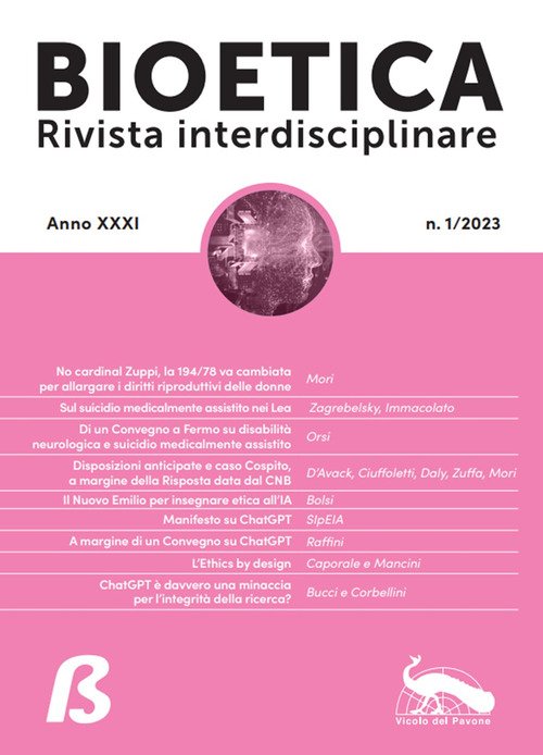 Bioetica. Rivista interdisciplinare