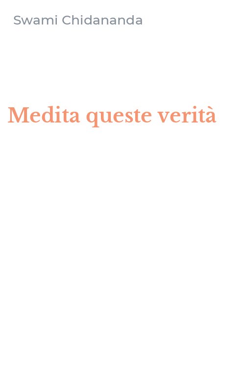 Medita queste verità