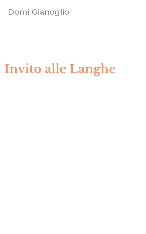 Invito alle Langhe